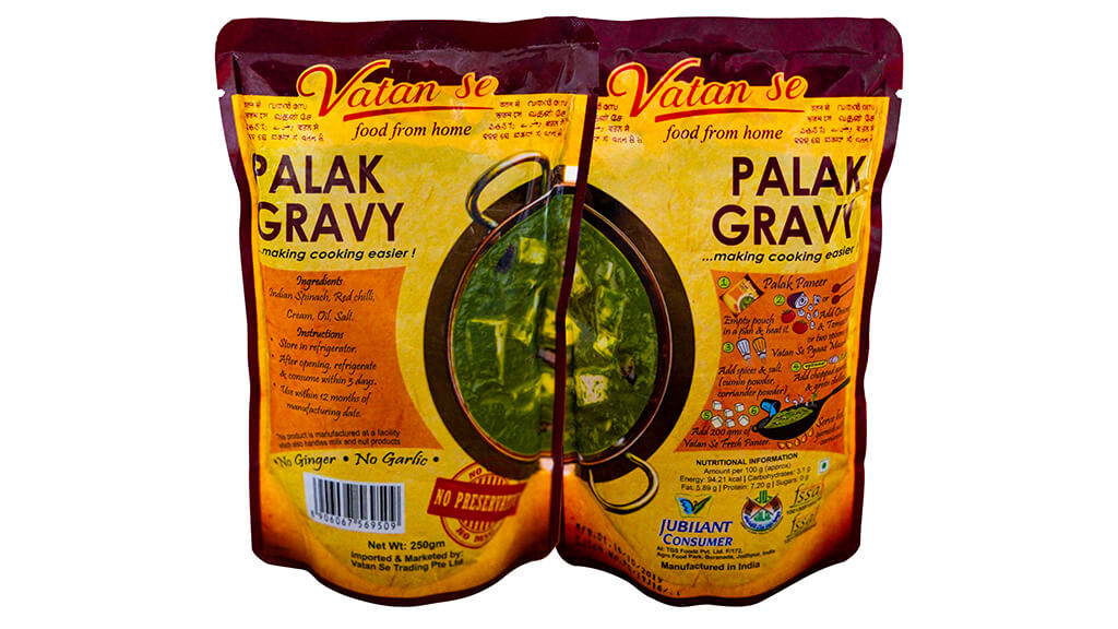 Palak Gravy front&Back (White bg)