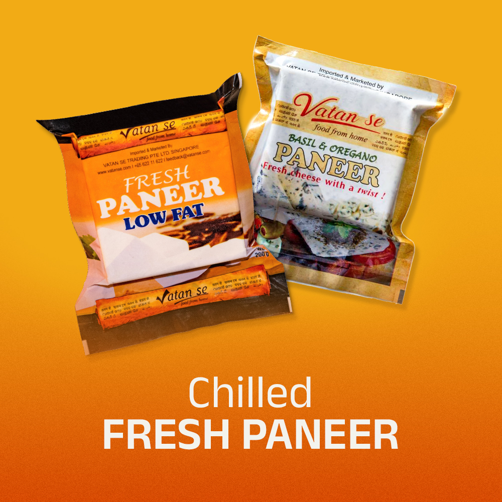 Chilled fresh Paneer