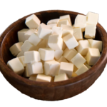 paneer cubes in bowl