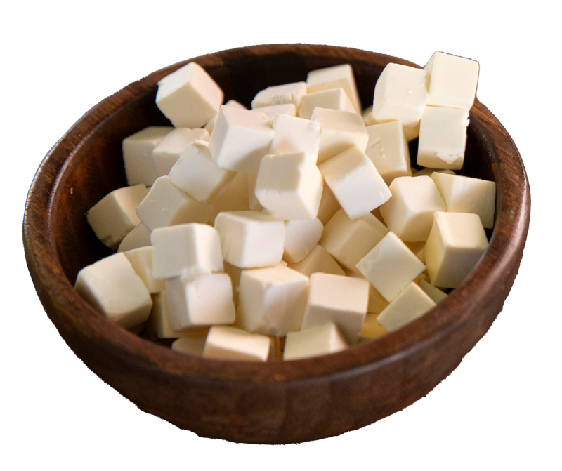 paneer cubes in bowl